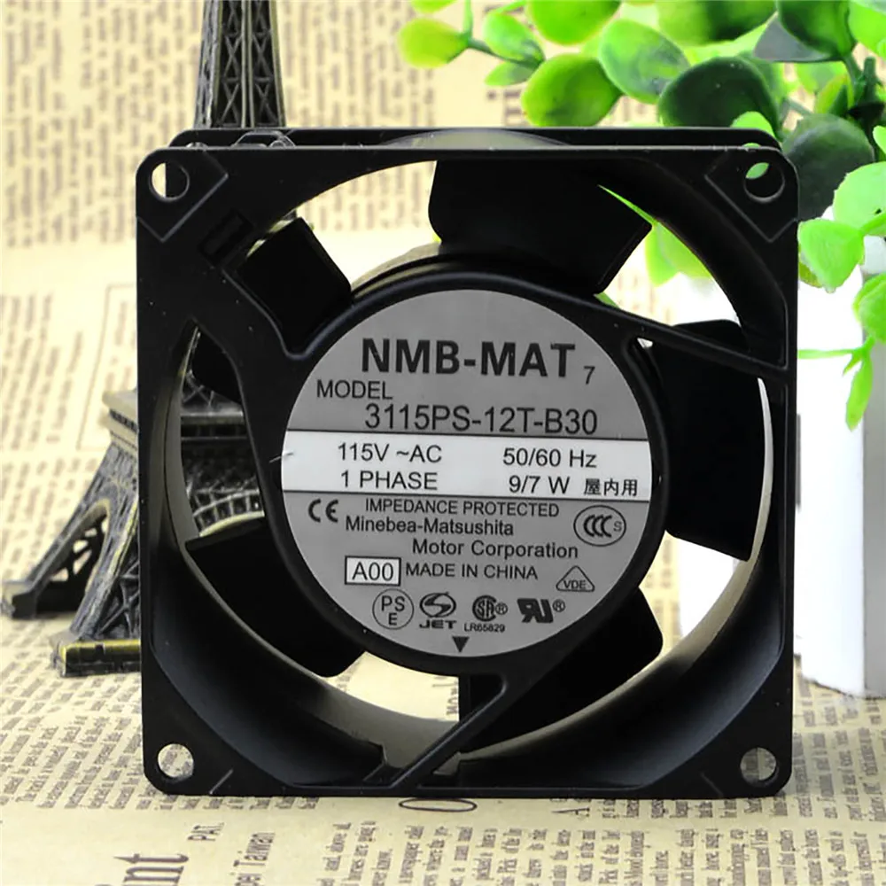 1gb NMB-MAT karstumizturīgs Dzesēšanas Ventilatoru 3115PS-12T-B30 AC-115V /7-9W Augstas temperatūras dzesēšanas ventilators