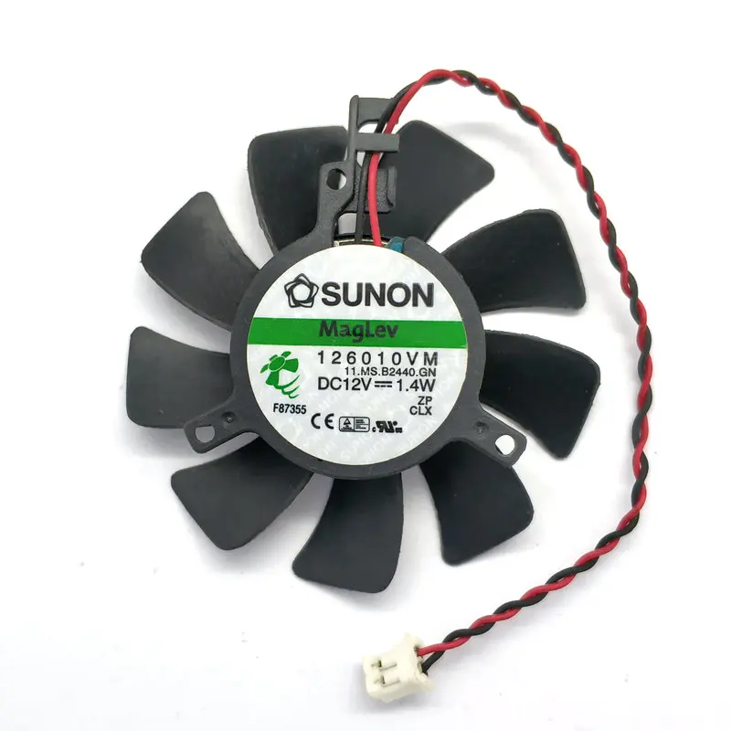 Oriģināls par sunon 60x10MM DC12v 1.4 W 126010VM Grafikas Video kartes dzesēšanas ventilators