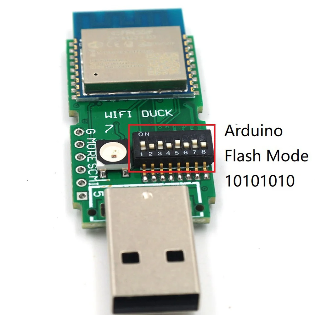 Tastatūras instruments RGB LED Attīstības padomes WIFI Pīļu ESP8266 Izturīgs Skriptu, ESP-WROOM-02 Atmega32u4 USB Gumijas Ducky Par Arduino
