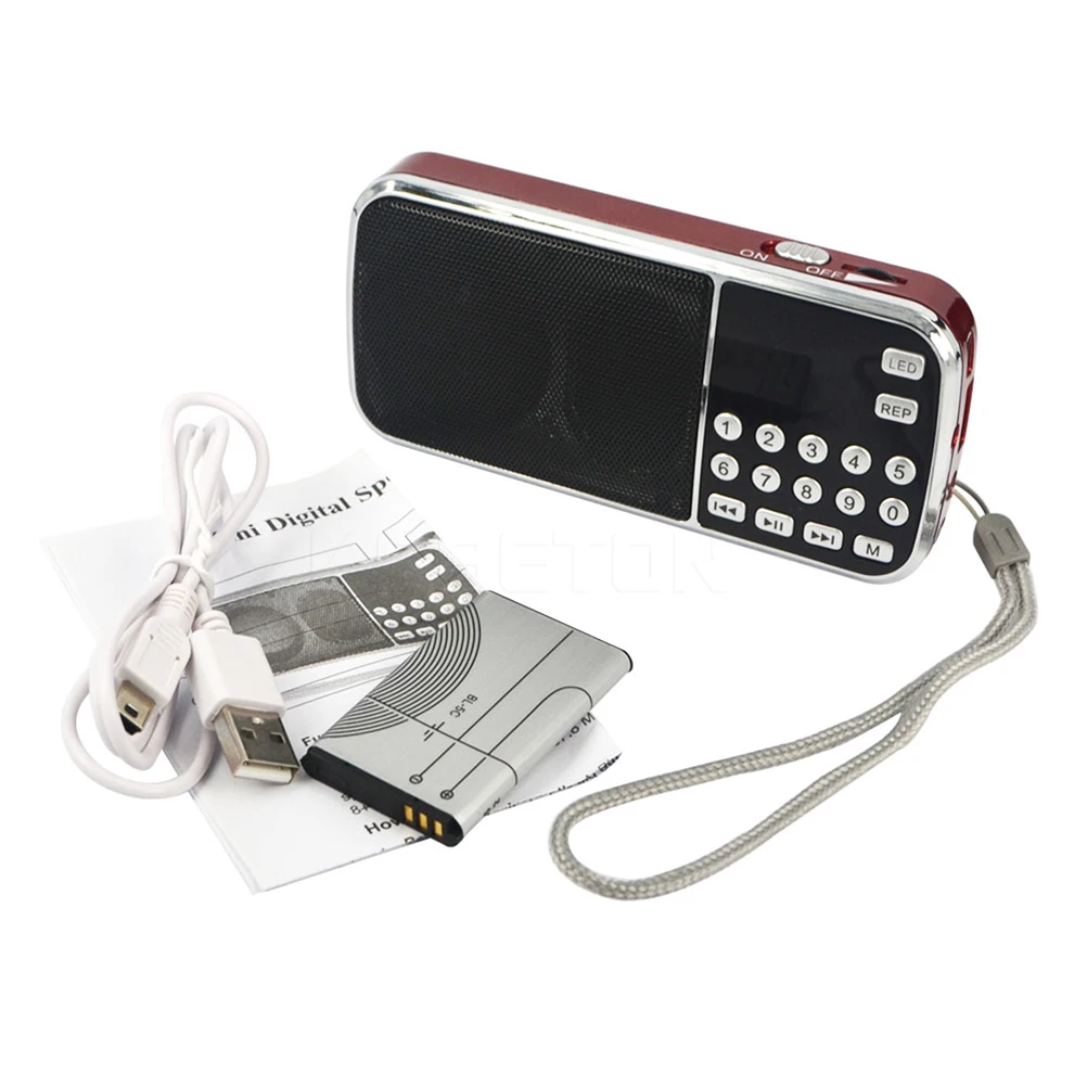 Jaunu Pārnēsājamo Mini HIFI Daudzfunkcionālu Digitālo MP3 Radio, Skaļruni, USB TF FM Radio