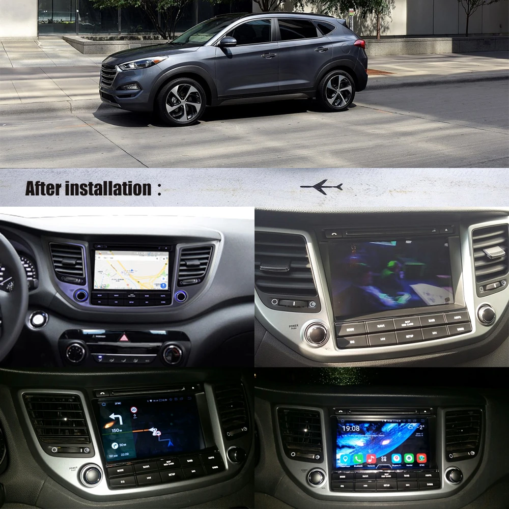 Auto Multimediju Atskaņotāju Hyundai Tucson, IX35 2017. - 2018.gadam Android Radio Kasešu Diktofonu, Stereo, DVD PX6 GPS Navi Galvas vienības