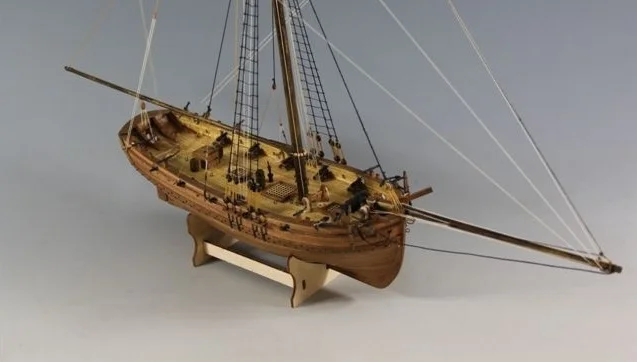 1/64 Jahtu koka modelis komplekti H. M. KUTERIS DĀMA NELSONS Kuģa modelis komplekts