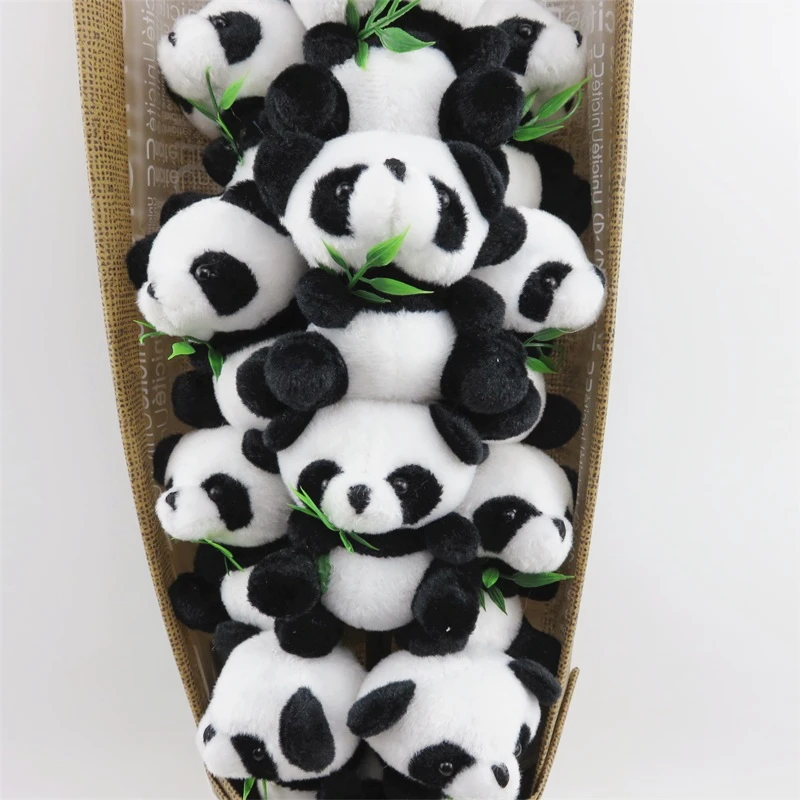 Cute Karikatūra Panda Plīša Rotaļlieta Ar Mākslīgo Ziedu Karikatūra Pušķis Radošo Dzīvniekiem Valentīna Dienu/Izlaiduma Dāvana
