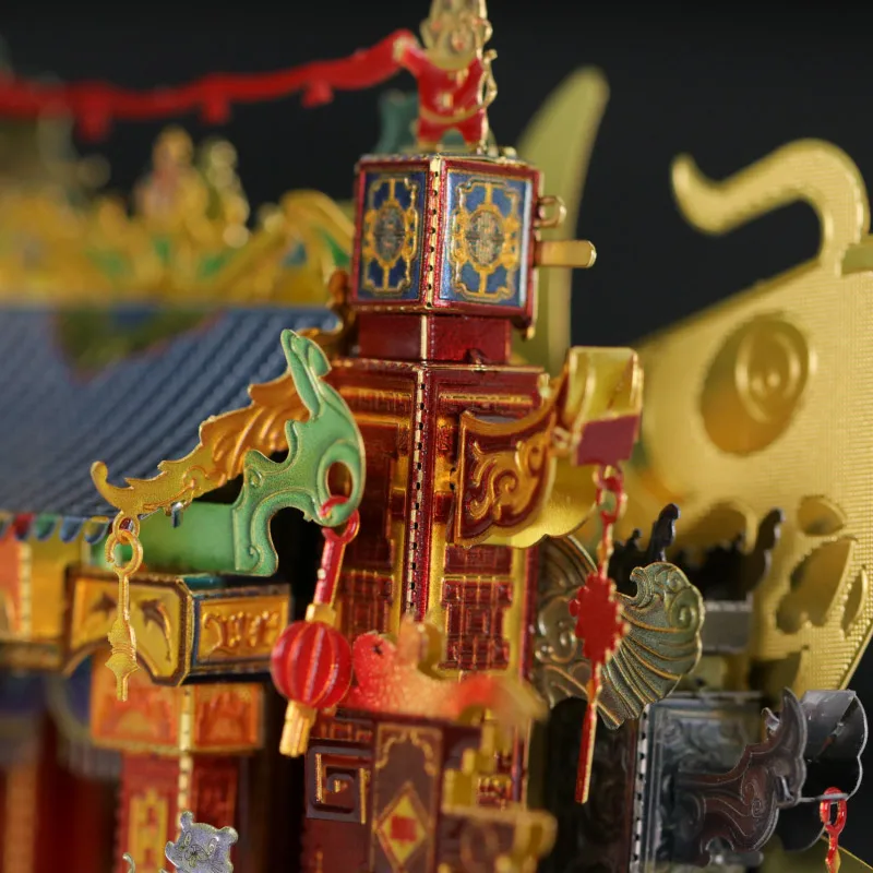 MMZ MODELIS MU 3D Metāla puzzle Piemiņas Arkā, Chinatown Modelis Komplekti DIY Apkopot Puzzle ar Lāzeru Griezti Jigsaw Celtniecības Rotaļlietas, Dāvanu
