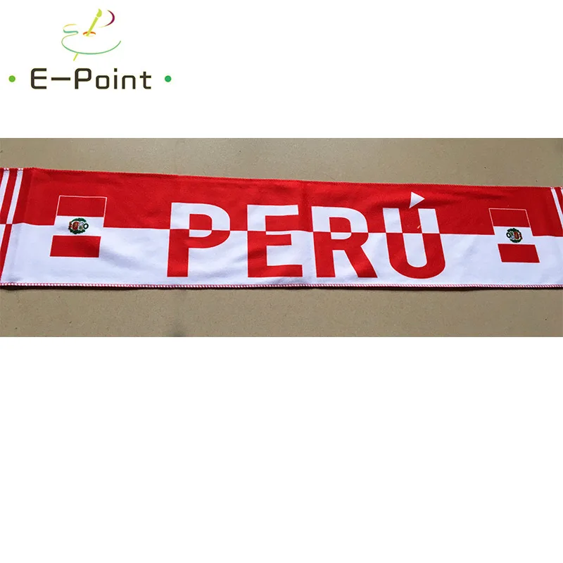 145*16 cm Izmērs Peru Nacionālās Futbola Komandas Šalle Faniem 2018. Gada Futbola Pasaules Kausa Krievijas Double-faced Samta Materiāls