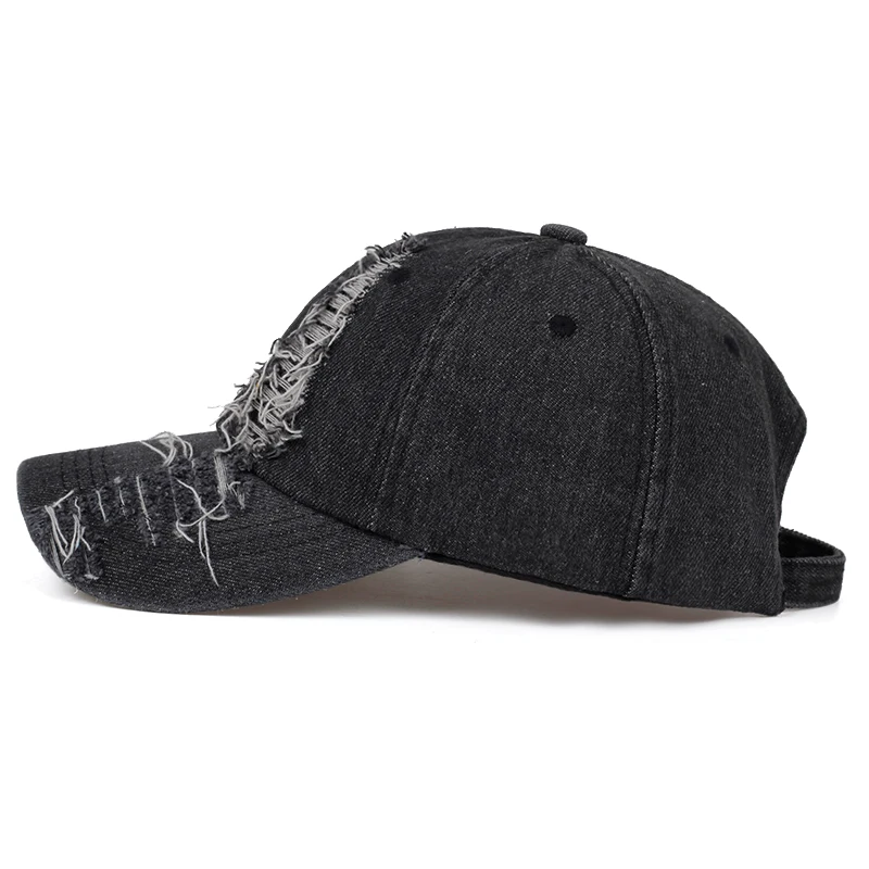 2019. gadā-pavasarī un rudenī modes valkāt džinsa klp vasaras brīvdabas atpūtas hat visor tendence caurumu beisbola cepurītes hip hop sporta cepures