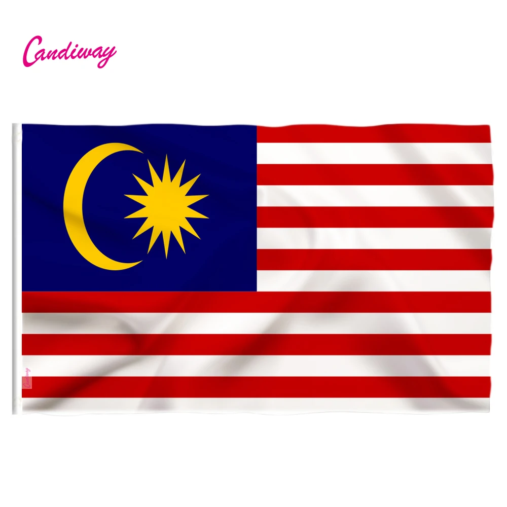 Malaizija Karājas Karogi karogu, Malaizija Banner Poliestera standarta Karogs Banner un Āra, Iekštelpu 150*90cm Karogu