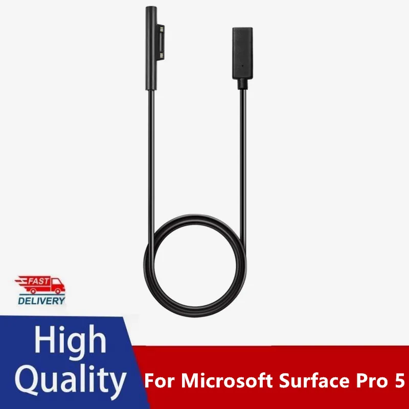 Piemērots Microsoft Surface Pro 5 Lādēšanas Kabelis Tips-C Female PRO 76543 Tablete Lādētāju 0,2 M 3.5 MM 15V 4A Kabelis