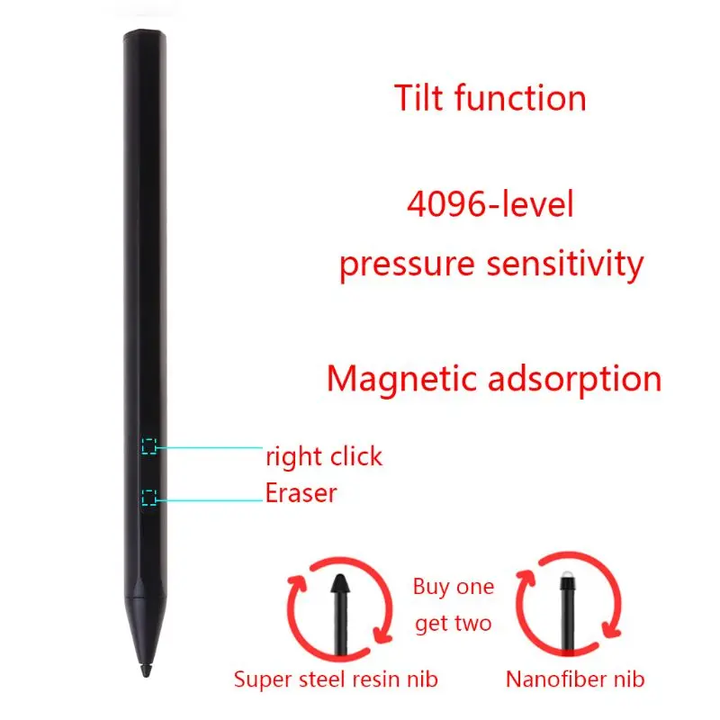 4096 Stylus Pildspalva Surface Pro 3 4 5 6 7 Virszemes GO Book Klēpjdatoru Virsmas Sērija