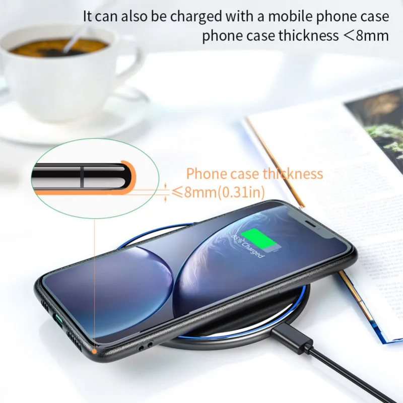 15W, Qi Bezvadu Lādētājs IPhone Indukcijas Ātru Bezvadu Lādēšanas Paliktņa Samsung S20 Lādētājs Mobilo Telefonu Bezvadu Lādētāji