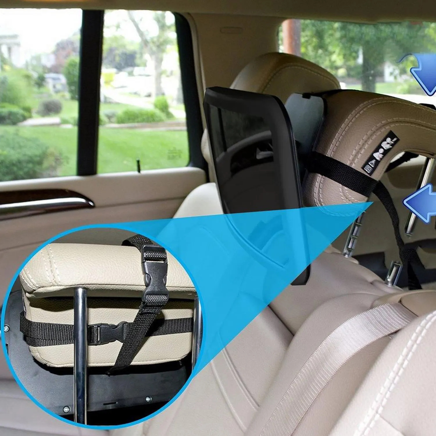 360 Grādu Regulējams Shatterproof Bērnu Auto aizmugures sēdekļa Atpakaļskata Drošības Spoguļi, piemēram, Zīdaiņu Aprūpes Automašīnas salona Piederumi