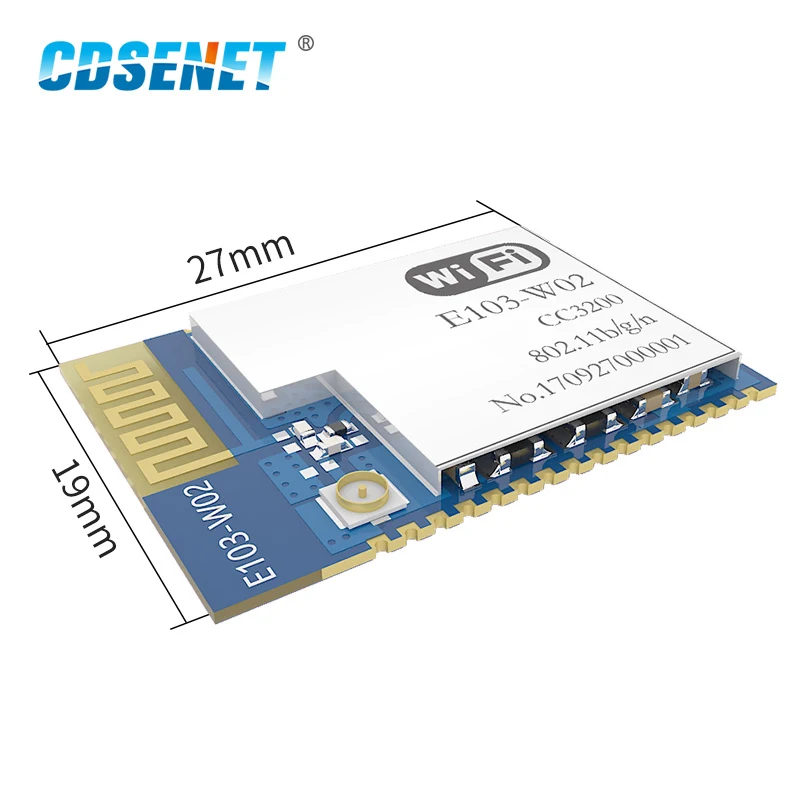 CC3200 2.4 GHz Wifi Modulis CDSENET E103-W02 SMD rf Raiduztvērēja 2.4 ghz Wifi Raidītājs Uztvērējs PCB Antena