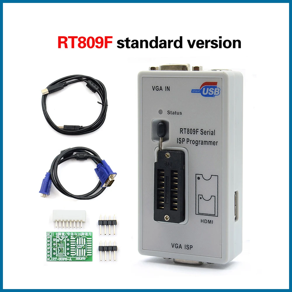S ROBOTS Oriģināls Jaunākās RT809F ISP Programmētājs/ RT809 lcd usb programmētājs Remonta Instrumentu, 24-25-93 serise IC EK12