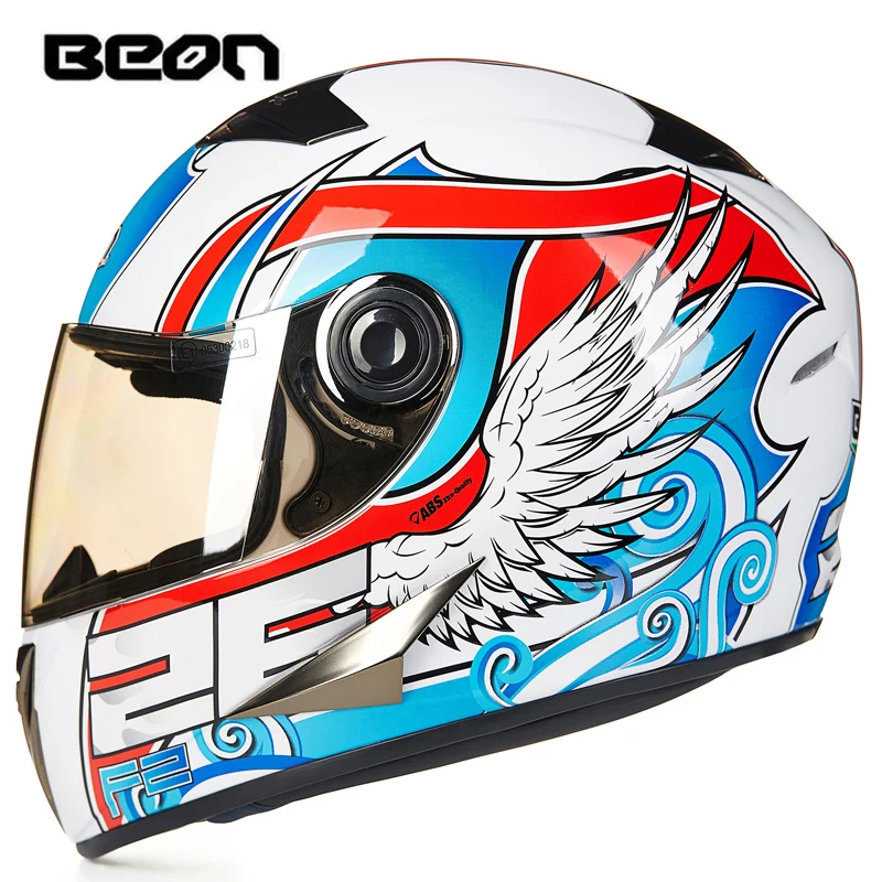 BEON Četras Seans Pilnu Sejas Klasisko Motociklu Go kart ķivere MTB ATV Motociklu galvassegas casque kasko capacete B-500
