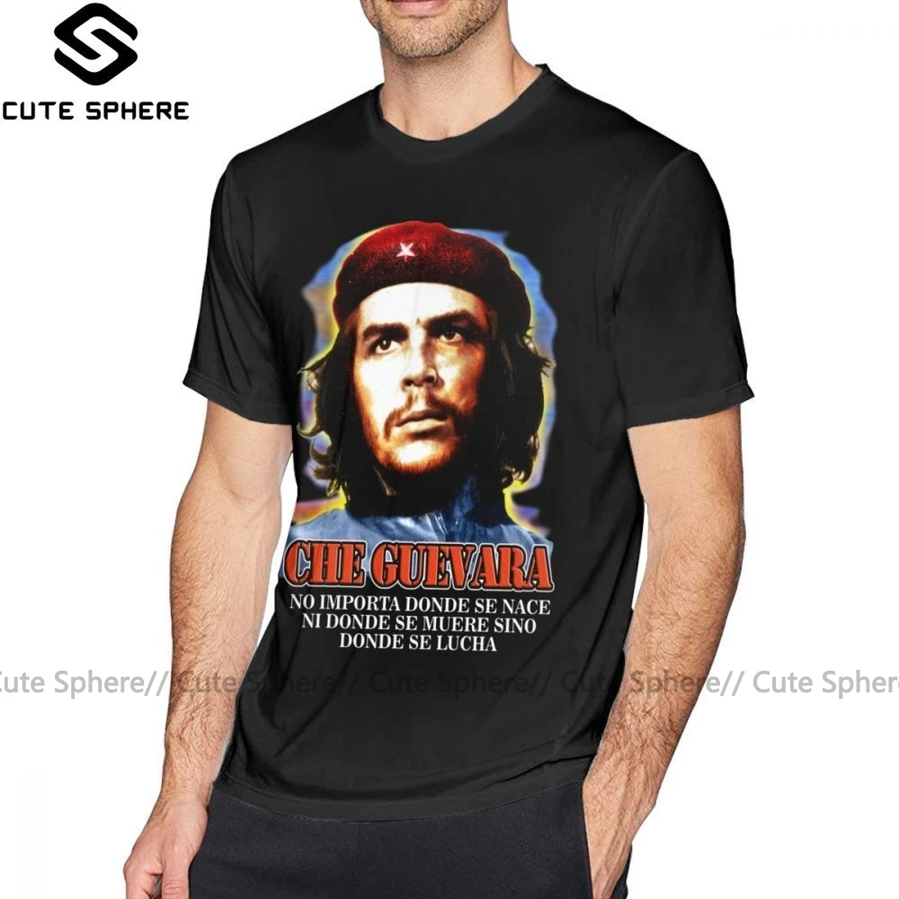 Che Guevara T Kreklu Ar Če Gevara T-Krekls Vīriešu Smieklīgi Tee Krekls Drukas Liels Īsām Piedurknēm Kokvilna Beach Tshirt