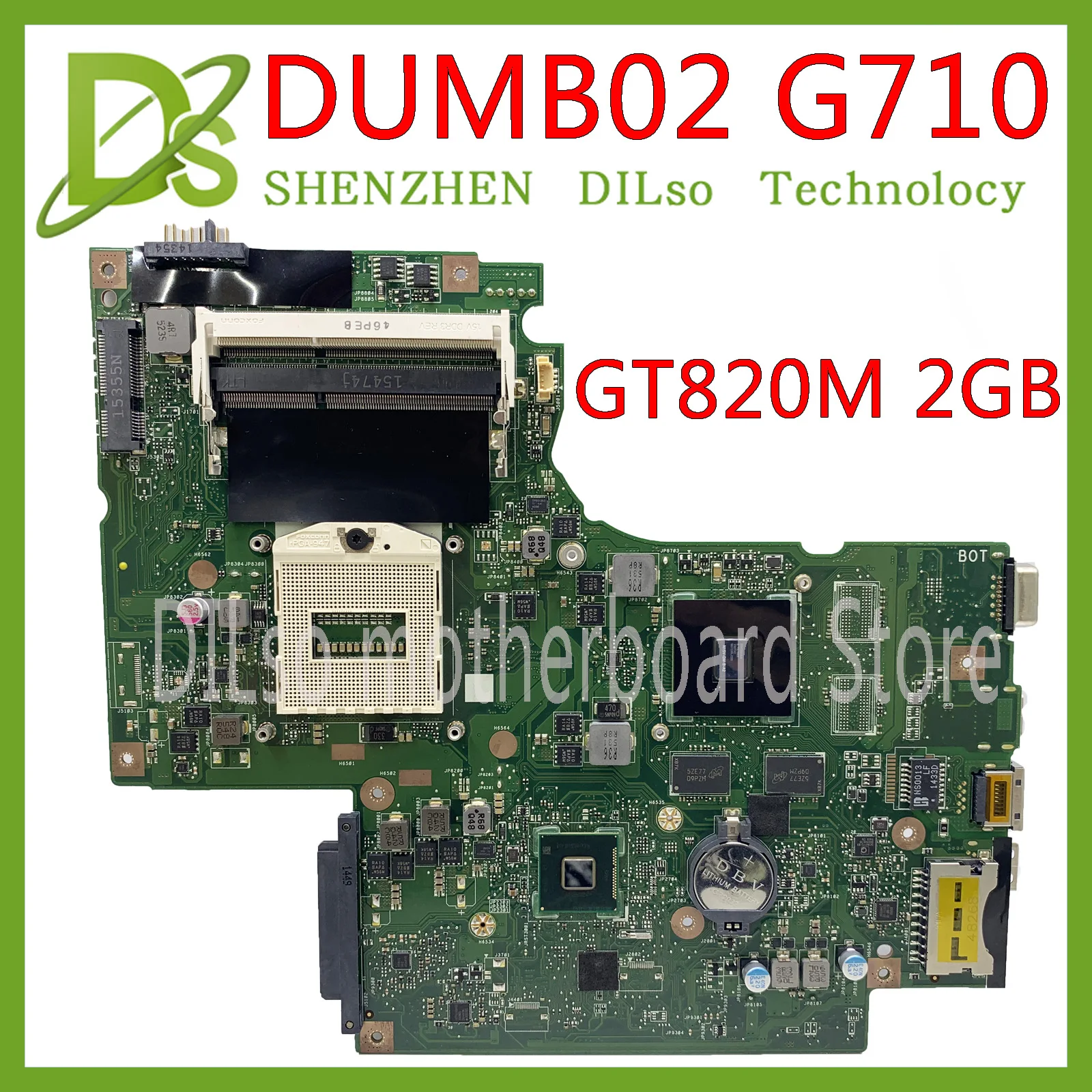 KEFU DUMB02 Mainboard REV: 2.1 Lenovo G710 grāmatiņa Mātesplati G710 Pamatplates videokartes čipu GT820M 2G pārbaudes darbs