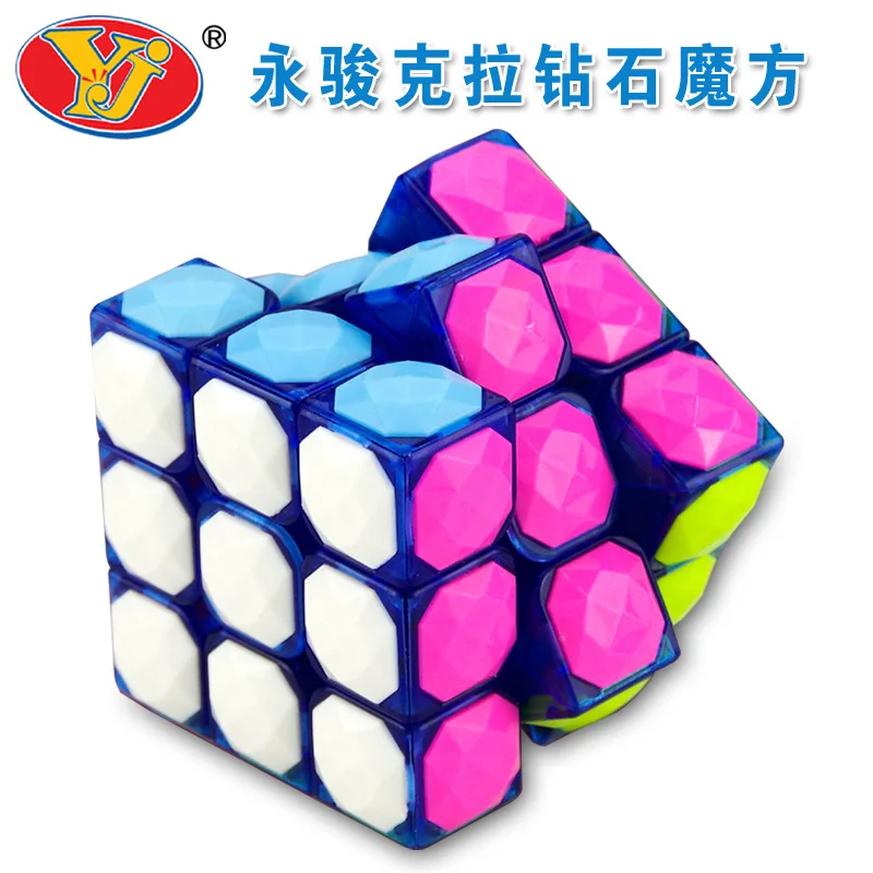 Yongjun YJ Karātu Dimantu 3x3x3 Magic Cube Puzzle 3x3 Ātrums Cube Profesionālās Vērpjot Cubo Magico Izglītības Mazulis Rotaļlietas DropShippins