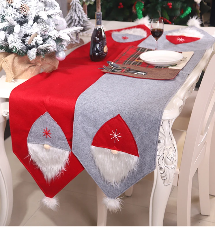 Galdauti Taisnstūra Galda Ziemassvētku Galdauts, Rotājumi Partiju Lina Galdauts ar Izšuvumu Virtuves Ornaments