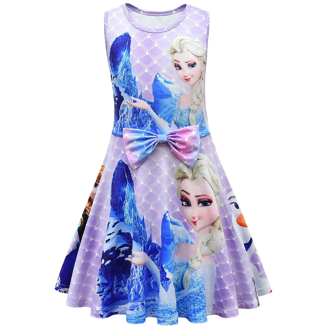 Disney Snow Queen 2 Saldētas Elza Anna Meitenes Princese Kleita Puses Dzimšanas Dienas Dāvanu Cosplay Kostīmu Drēbes Bērniem, Bērniem,