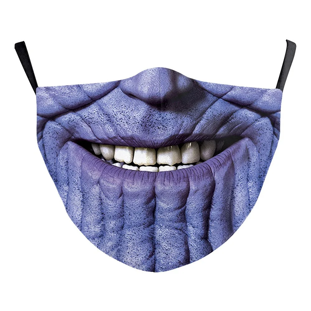 Lielais Notikums ir klauns un mutes 3D Iespiesti Sejas Auduma Maskas PM2.5Filter Iespiešanai nagu Modes Halloween nevaibstieties mazgājams