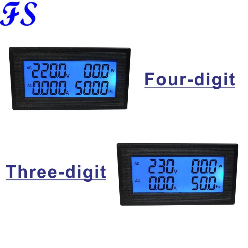 Augstas Precizitātes LCD Ciparu MAIŅSTRĀVAS Spriegumu Strāvas Mērītāja AC60-500V 20A Iebūvēts Pašneatjaunojošies Spēka Mērītāju Hz Enerģijas Skaitītāja Jaudas Koeficients Mērītājs