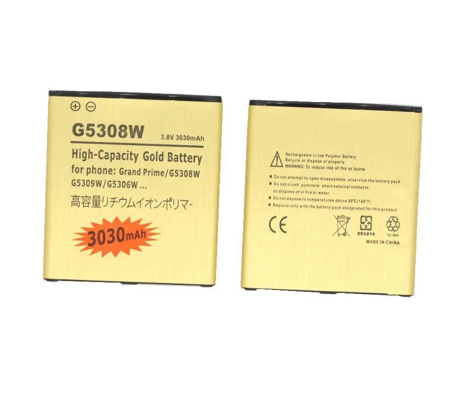 10pcs /daudz 3030mAh EB-BG530BBC Zelta Akumulators Samsung G5308W G5309W G530F G531H G5306 J5 J500 J500H J500F J3 J3109 J320