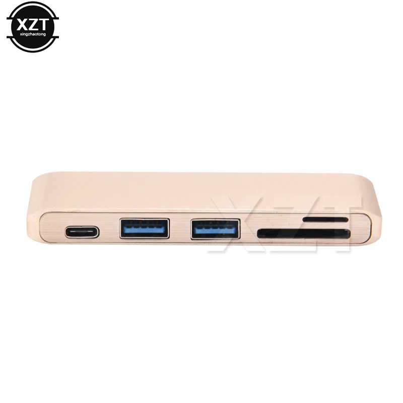Karstā Pārdošanas Multifunkcionālā 5 in 1 Tips-c Hub Tipa c Adapteris USB 3.0 USB C C Tipa RUMBU Video HD SD TF Card Reader for MacBook