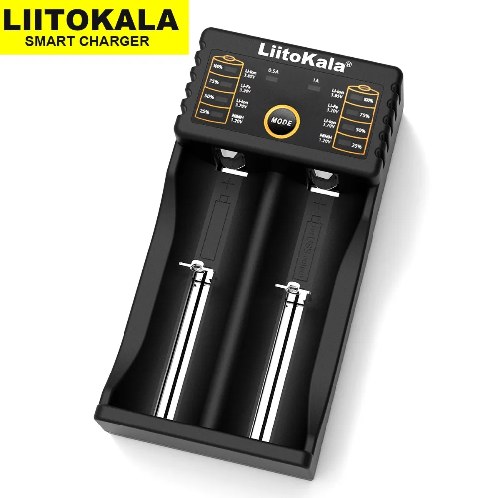Liitokala Lii-100 Lii-202 Lii-402 Lii-PD4 LCD 3,7 V AA/AAA 18650 18350 26650 20700 17355 NiMH litija e-cigarešu akumulatoru lādētāji