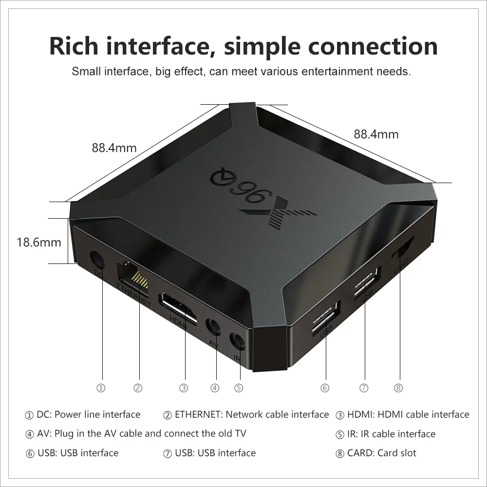 X96q Android 10.0 Jaunu H313 Smart TV Mi Kastē X96mini Uzlabot Iptv Rom 16.G Set-top Kastes