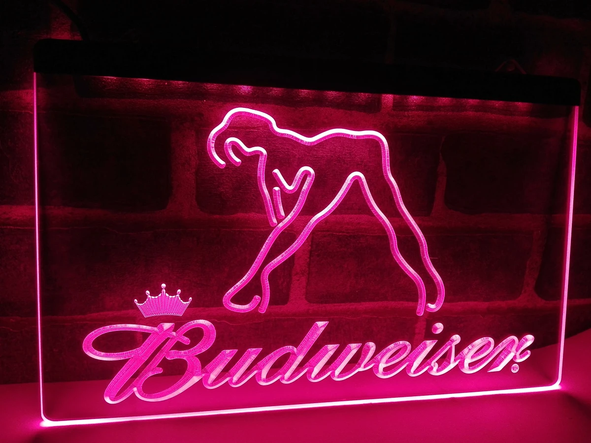 LA627 - Budweiser Seksīgā Dejotāja Laimīgā Stunda Bārā Neona Zīme, mājas dekoru amatniecības