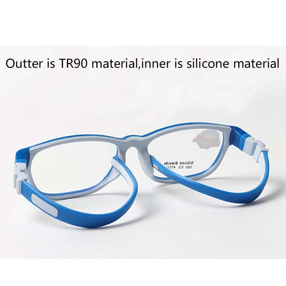 51-15-130mm TR90 Silikona Optisko Bērniem, Briļļu Rāmji Gudrs Elastīga, Mīksta Noņemams Redzamības Brilles Bērniem, Bērni Eyewear 520