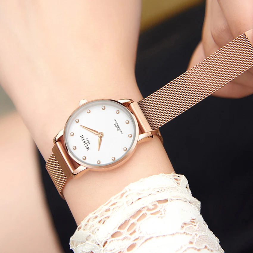 Cusoul Sieviešu Pulksteņi Modes Pulksteņu Casuals Kvarca Pulksteņi Magnētisko Watchbands Dial, Diamond Uzņēmējdarbības Rokas Pulkstenis