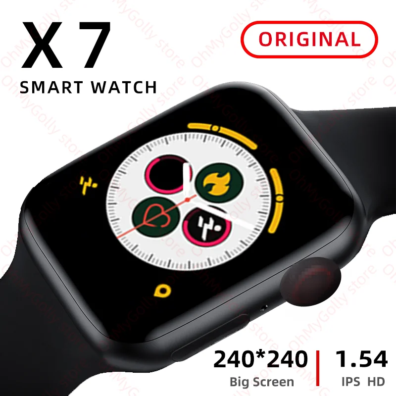 SVB X7 Smart Skatīties uz Vīriešiem, Sievietēm, kas Atbalsta Bluetooth Zvanu sirdsdarbība Pedometrs Smartwatch Skatīties Series 5 IOS SVB 10 X6 pk W26 t600