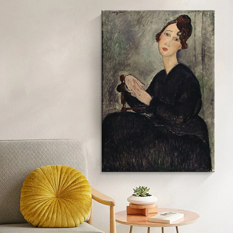 Mājas Apdare, Amedeo Modigliani Slaveno Gleznu Pasūtījuma Audekls Iespiešana Sieviešu Audekls Drukāt Sienas Mākslas Pastu