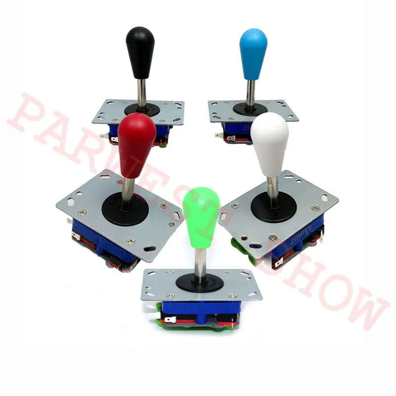 DIY arcade Komplekti 1Player Zippyy Kursorsviru, ar Ovālu Bumbu + Arcade Push pogas + Nulles Kavēšanās USB Encoder, lai DATORA Kursorsviru MAME Komplekti