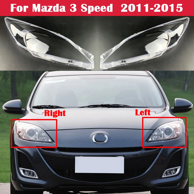 Lukturu Vāks Caurspīdīgs Abažūri Lampas Korpusa Priekšējo Lukturu Lēcas Aptver Stils Priekš Mazda 3 Ātrumu 2011. -.g.