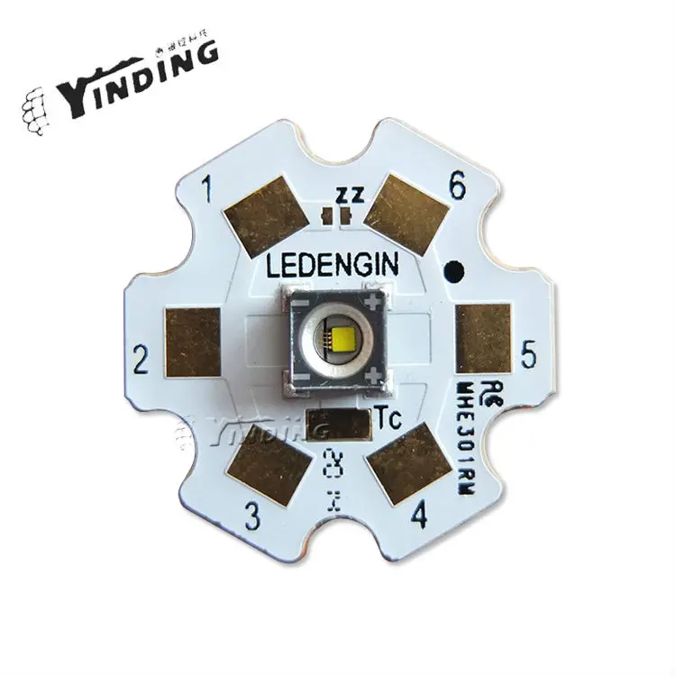 1gb LEDEngin LZ1 Dzīvoklis Objektīvs Auksti Balta 6500K 10W Augstums Power LED Avotu Čipu Lampas Gaismas Blub Ar 20MM PCB Heatsink