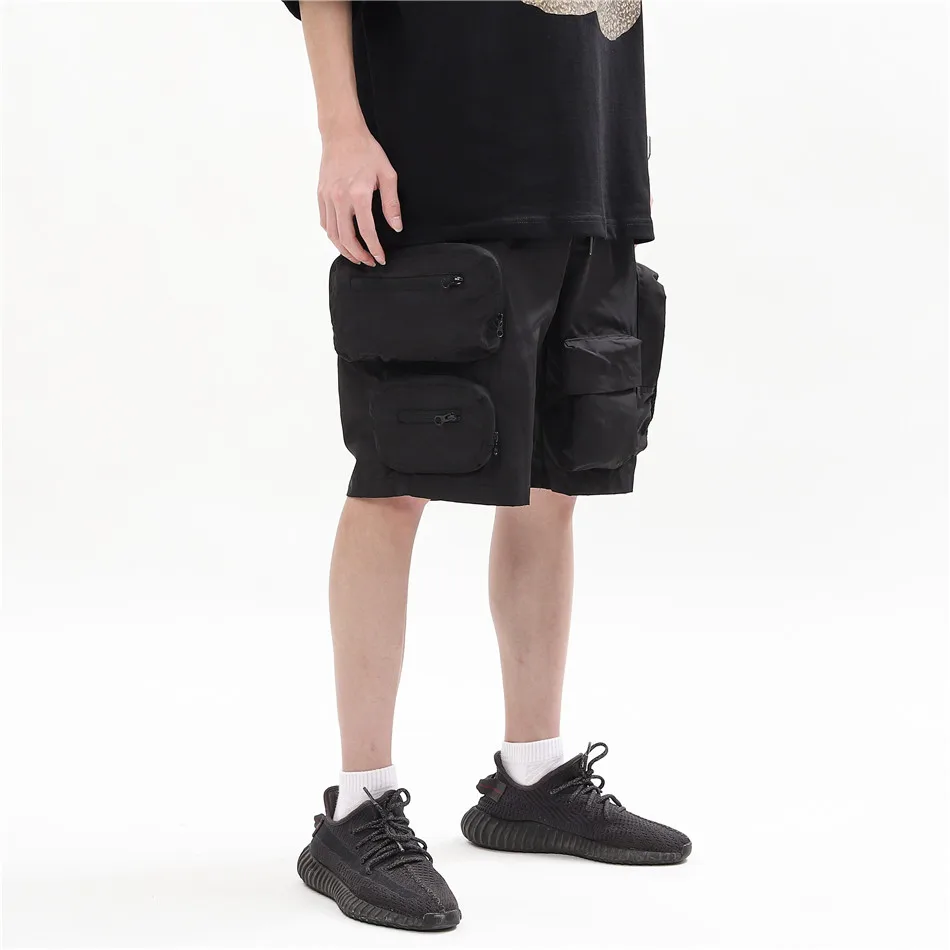 Rhude Šorti 2020 Vīrieši Sievietes Daudzfunkcionālas Kabatas RHUDE Bikses, Āra Streetwear Lielizmēra Augstas Kvalitātes Kombinezons stereoskopiskās