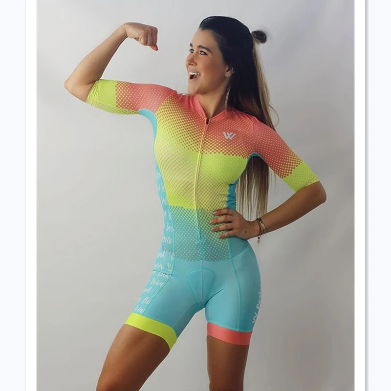 Vvsportsdesigns komanda ķermeņa jumpsuit uzstādīt sieviešu velosipēdu īsām piedurknēm uzvalks maillot ciclismo velosipēdu triatlona komplekts sporta mujer