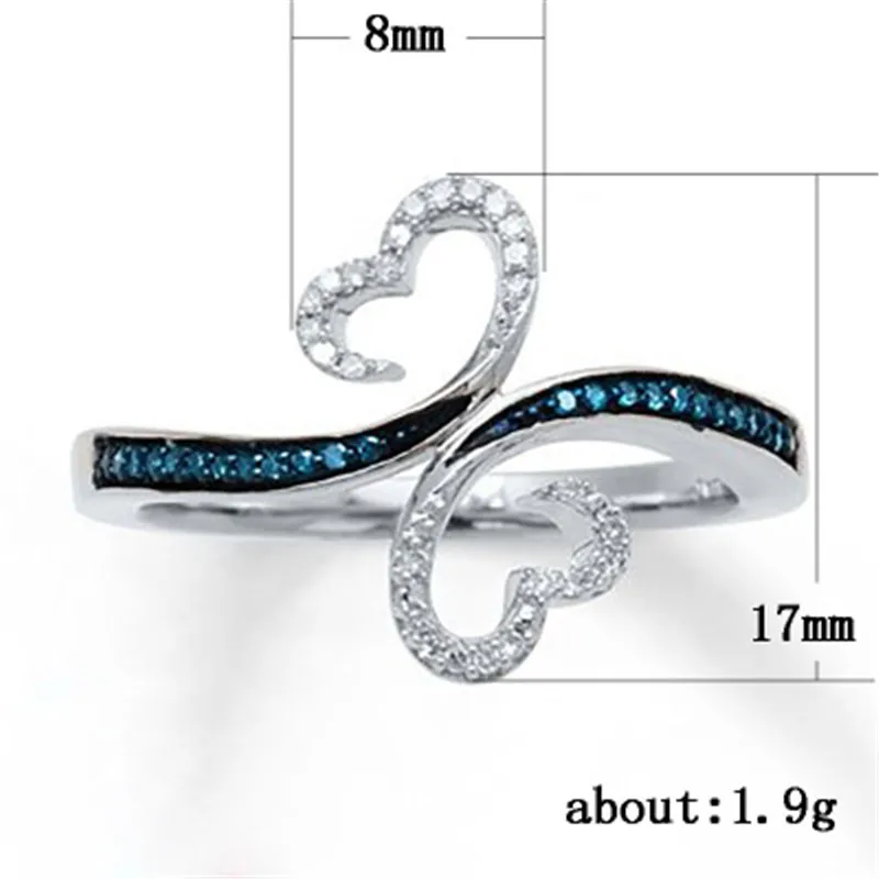 Izsmalcinātu sievietes dabīgo melno gredzenu dobi tauriņš krusta līnijas noteikt cirkonija kāzu dāvanu saderināšanās rotaslietas