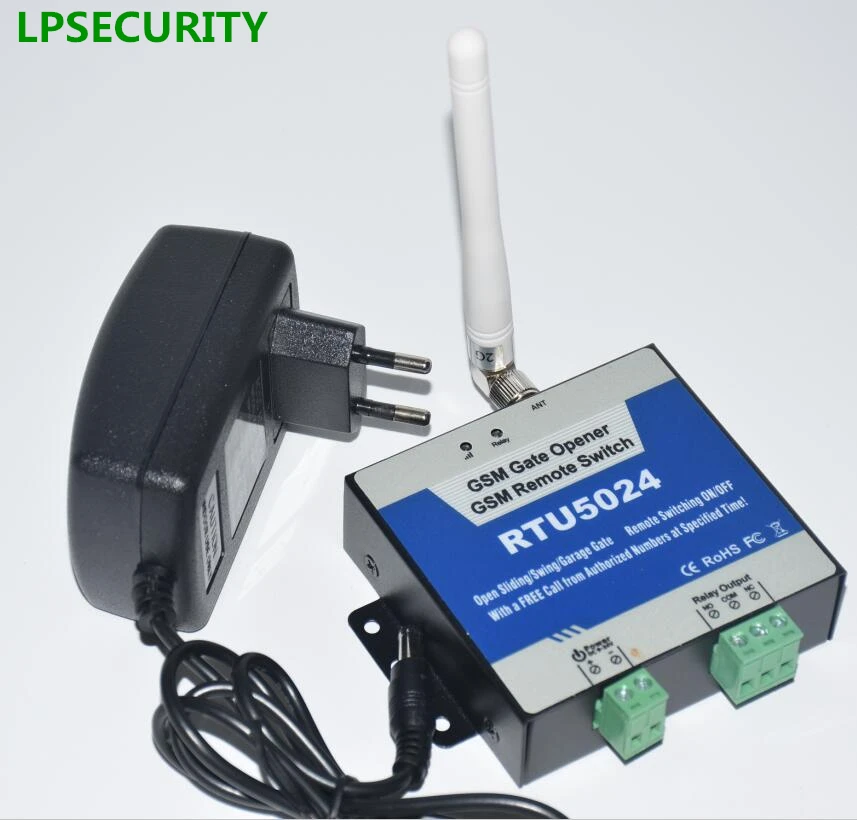 LPSECURITY ar adapteri Smart Home GSM Modulis tālvadības piekļuves kontrolieris elektrisko durvju, izmantojot SMS GSM vārtiem nazis