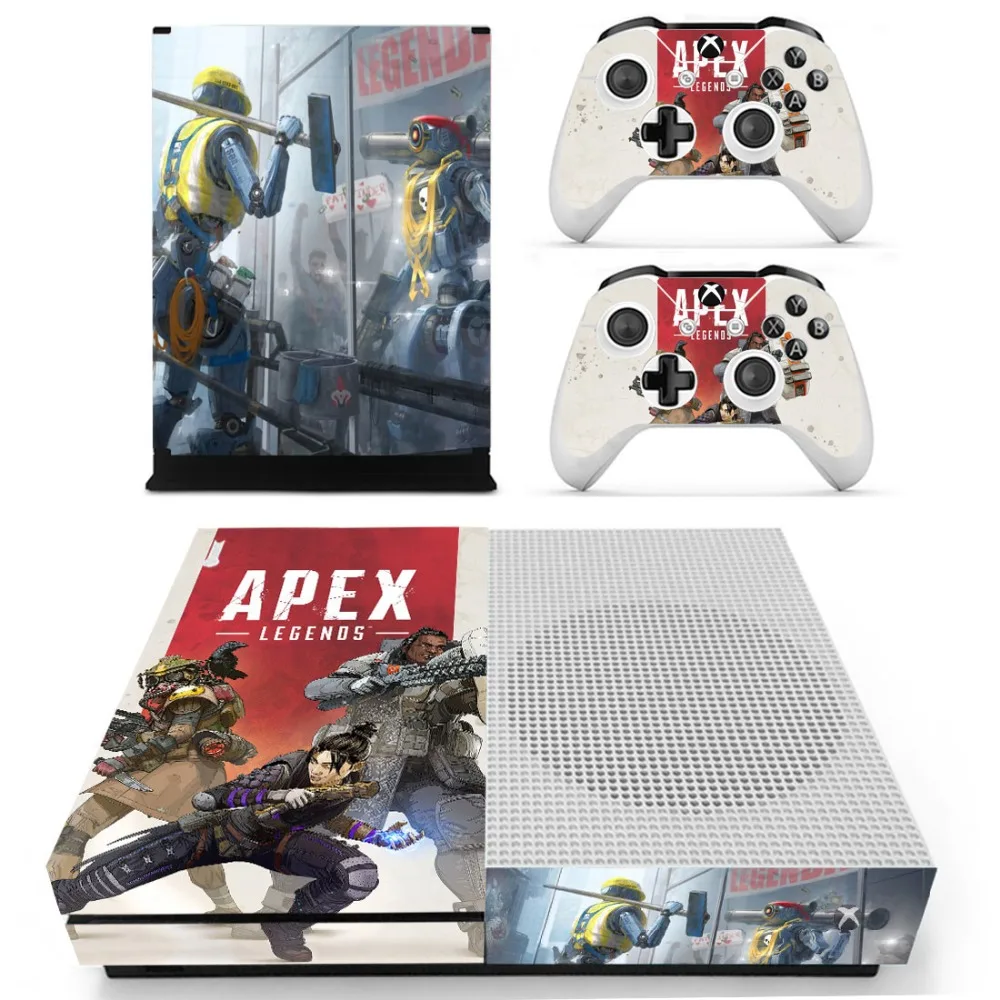 Spēle APEX Leģendas Ādas Decal Uzlīmes Microsoft Xbox One S Konsole un 2 Kontrolieri Xbox Vienu Slim Ādas kategorijas Uzlīme