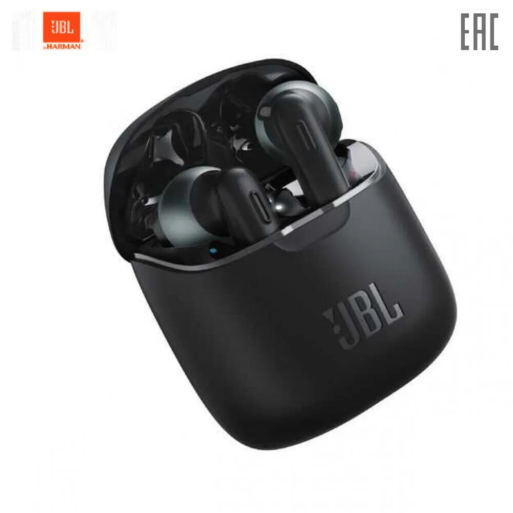 Austiņas JBL JBLT220TWSBLK Portatīvo Audio austiņas Austiņas ar mikrofonu Melodija 220 TWS earbuds bezvadu
