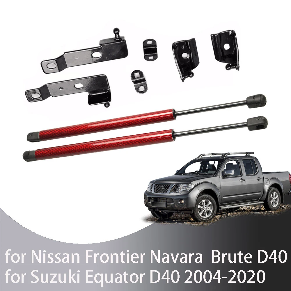 Priekš Nissan Frontier, Navara D40 2004-2018 Par Pathfinder (R51) 2x Priekšējais Pārsegs Pārsegs mainīt Gāzes Statnes Lifts Atbalstu Triecienu Slāpētājs