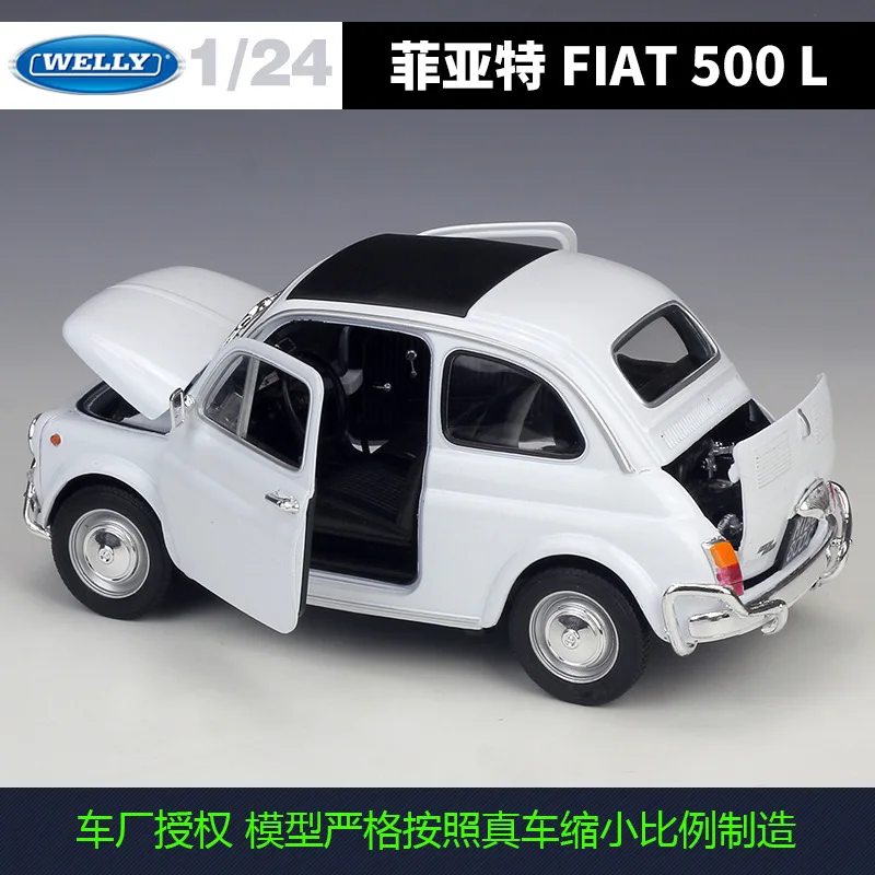 Welly 1: 18 FIAT 500 L Sakausējuma Auto Modelis Kolekcija Dāvanu Dekorēšanai rotaļlieta