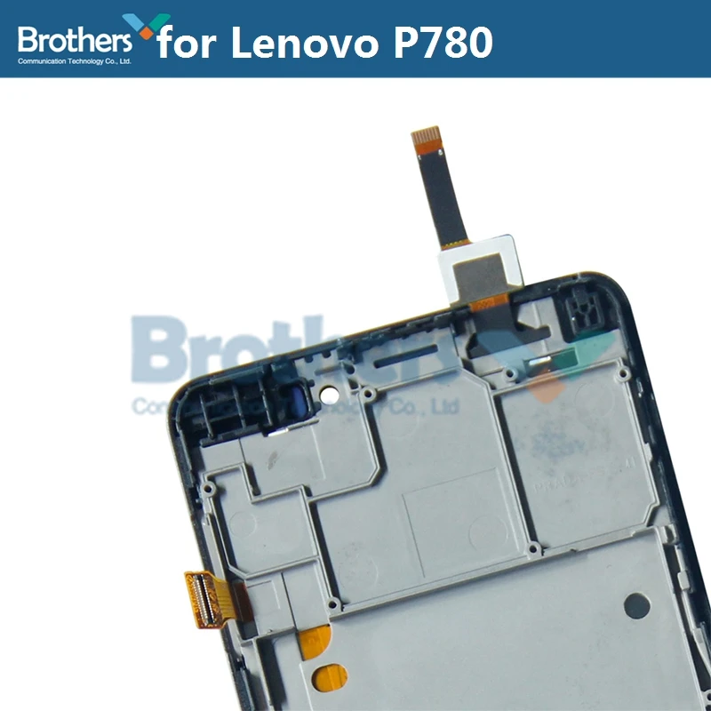 LCD Ekrāns Lenovo P780 LCD Displejs Lenovo P780 LCD Montāža Touch Screen Digitizer Pilna Ekrāna Tālruņa Nomaiņa Tests