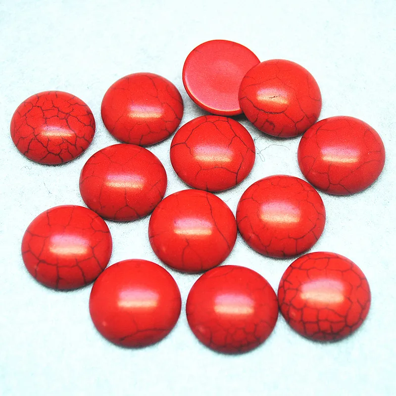 10pcs vairumtirdzniecības red turquoisee akmens cabochons par piekariņi, auskari rokassprādzes pieņemšanas 8mm 10mm 12mm 14mm 16mm 18mm 20mm 25mm