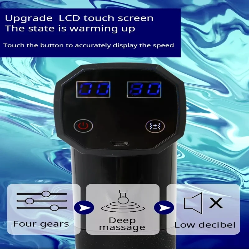 LCD Displejs Ķermeņa Masāža Ieroci Izmanto Muskuļu Elektriskā Massager Ieroci galvas Massager par Kakla un Muguras Vibrators Novājēšanu Veidošanā