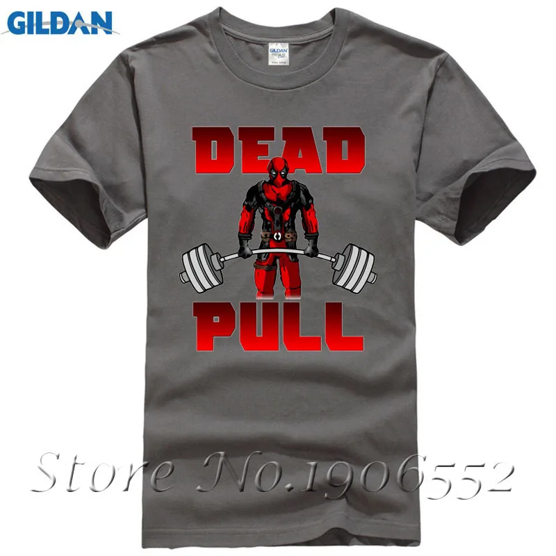 Deadpool Deadlift Kultūrisms Smieklīgi Dizaina Vīriešu T Krekls Vasaras Vīriešiem ar Īsām Piedurknēm Topi Hipster Atdzist Tee Plus Izmērs S-6Xlpersonalit