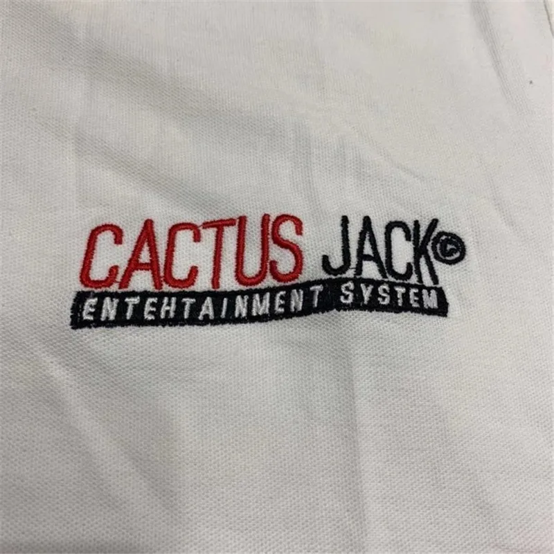 Izšuvumi Scott Travis Cactus Jack Personāls, T Kreklu apdruka Vīriešu Sieviešu Cactus Jack T-krekls, t-veida